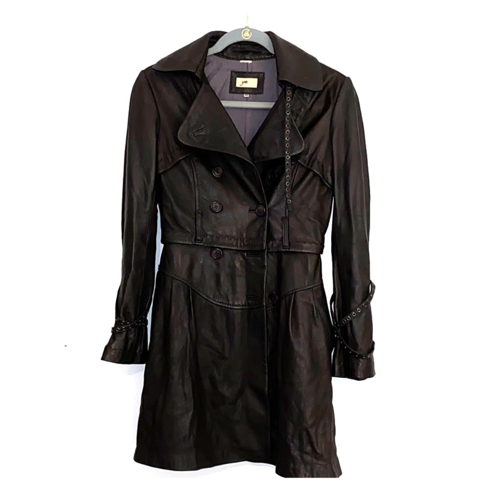 June leather coat